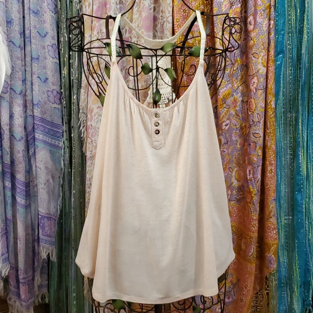 Boho crochet tank